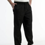 Black-Chef-Trouser – Plain Baggy Style (1)