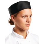 Black Chef Skull Cap Hat (Poly_Cotton) (4)