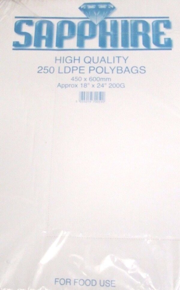 Plastic Packaging Bag 20 x 30” (508x762mm) (3)