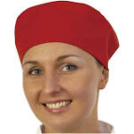 Red Chef Skull Cap Hat (Poly_Cotton) (4)