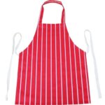 Red & White Striped Blue Butcher’s Apron (100% Cotton) (2)