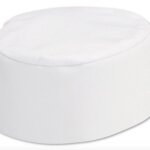 White Chef Skull Cap Hat (Poly_Cotton) (1)